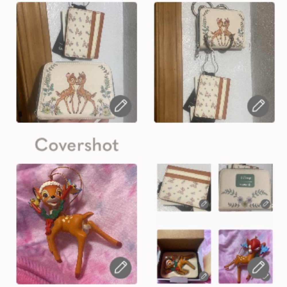 Bambi🦌Disney/Loungefly wallet & ID holder+ Bambi NIB🪩ornament